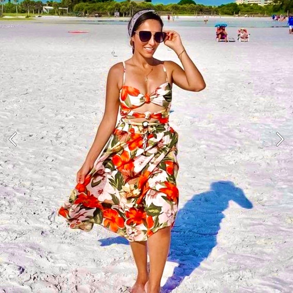 🆕 [aerie] triple knot floral one piece swimsuit - Picture 8 of 16